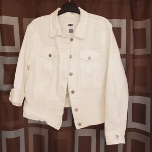 White denim jacket